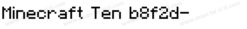 Minecraft Ten b8f2d字体转换